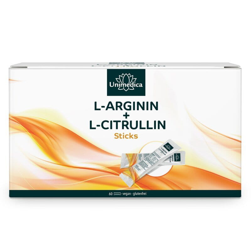 L-Arginin + L-Citrullin Pulver, 60 Sticks