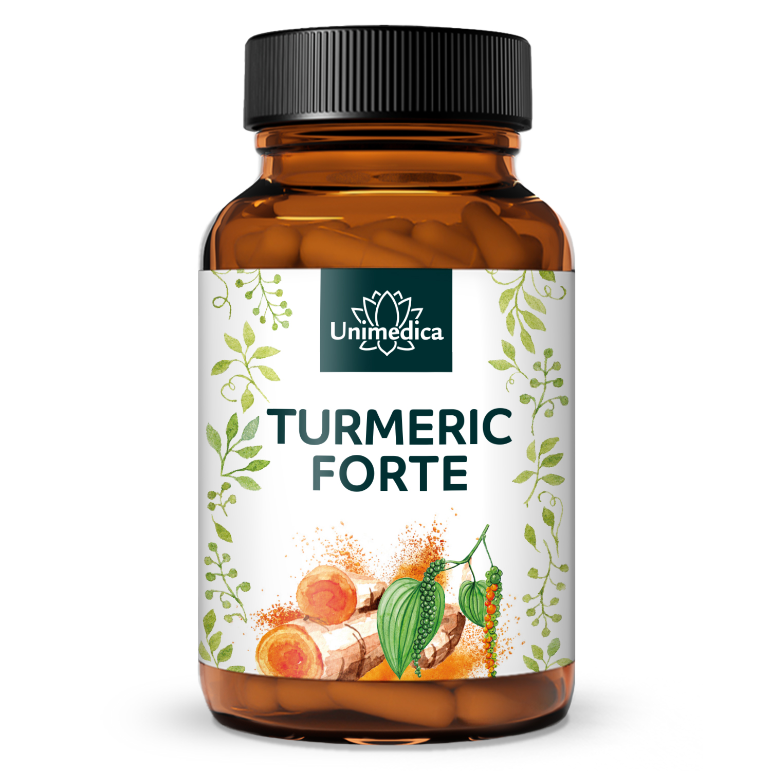 Turmeric FORTE - with black pepper - 90 capsules - from Unimedica