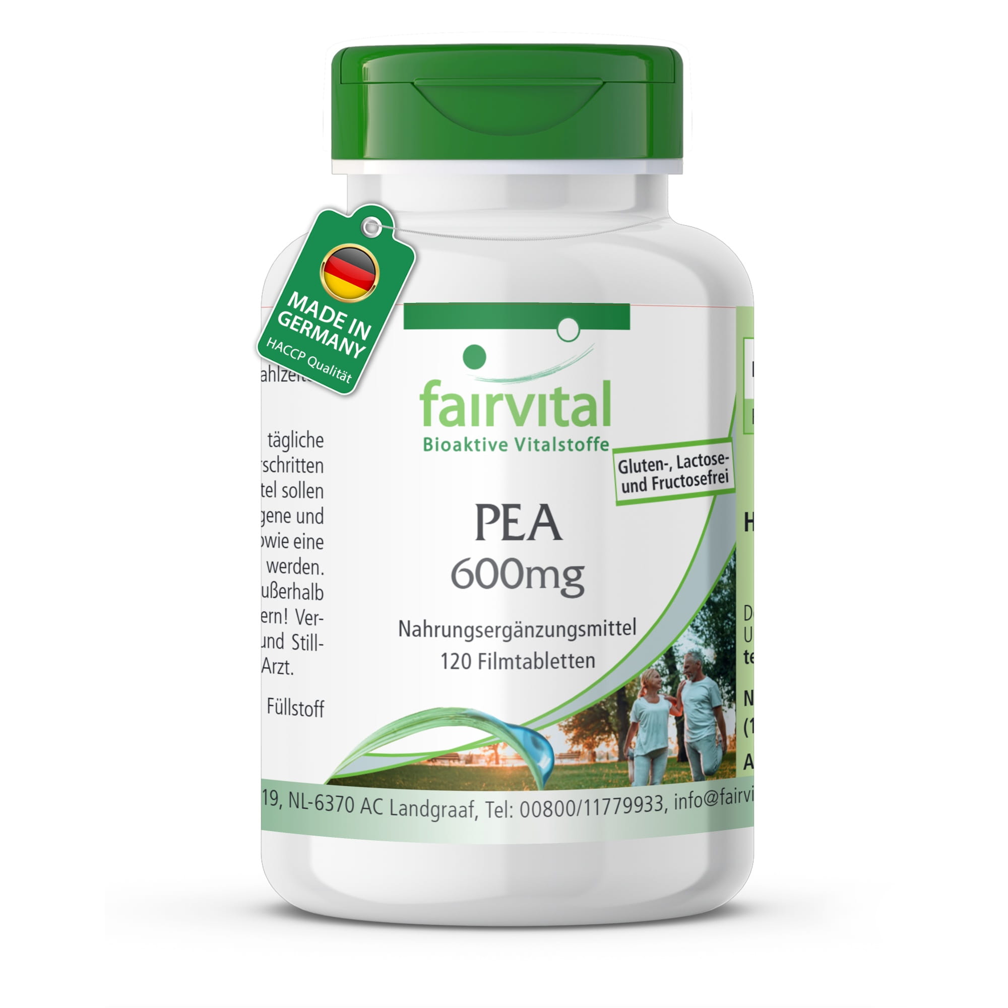 PEA 600 mg - Fairvital - 120 comprimés