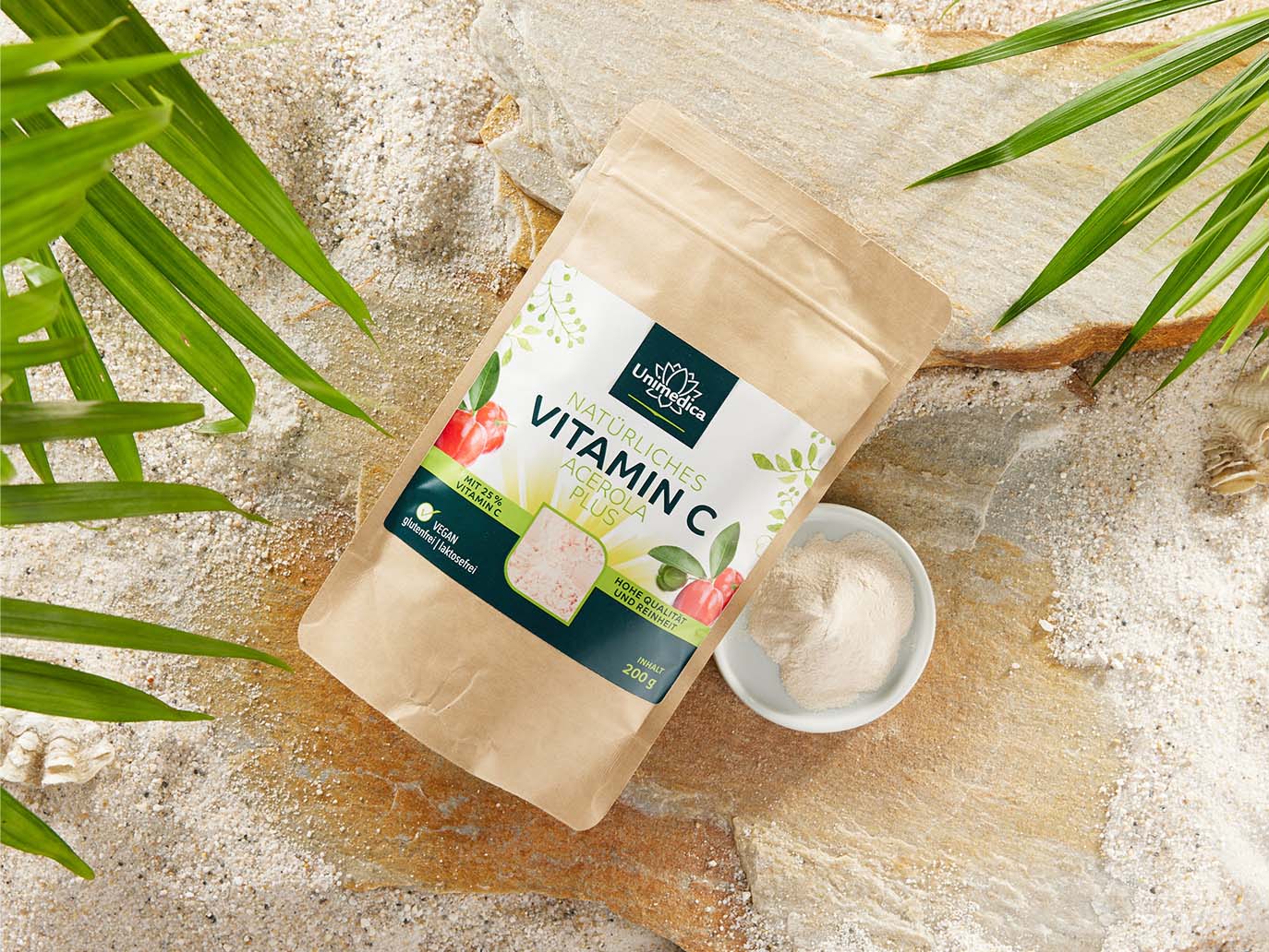 Vitamine C naturelle Acerola Plus - 25 % de vitamine C - 200 g - de Unimedica