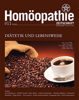 2011-I Homöopathie Zeitschrift - "Diätetik und Lebensweise"