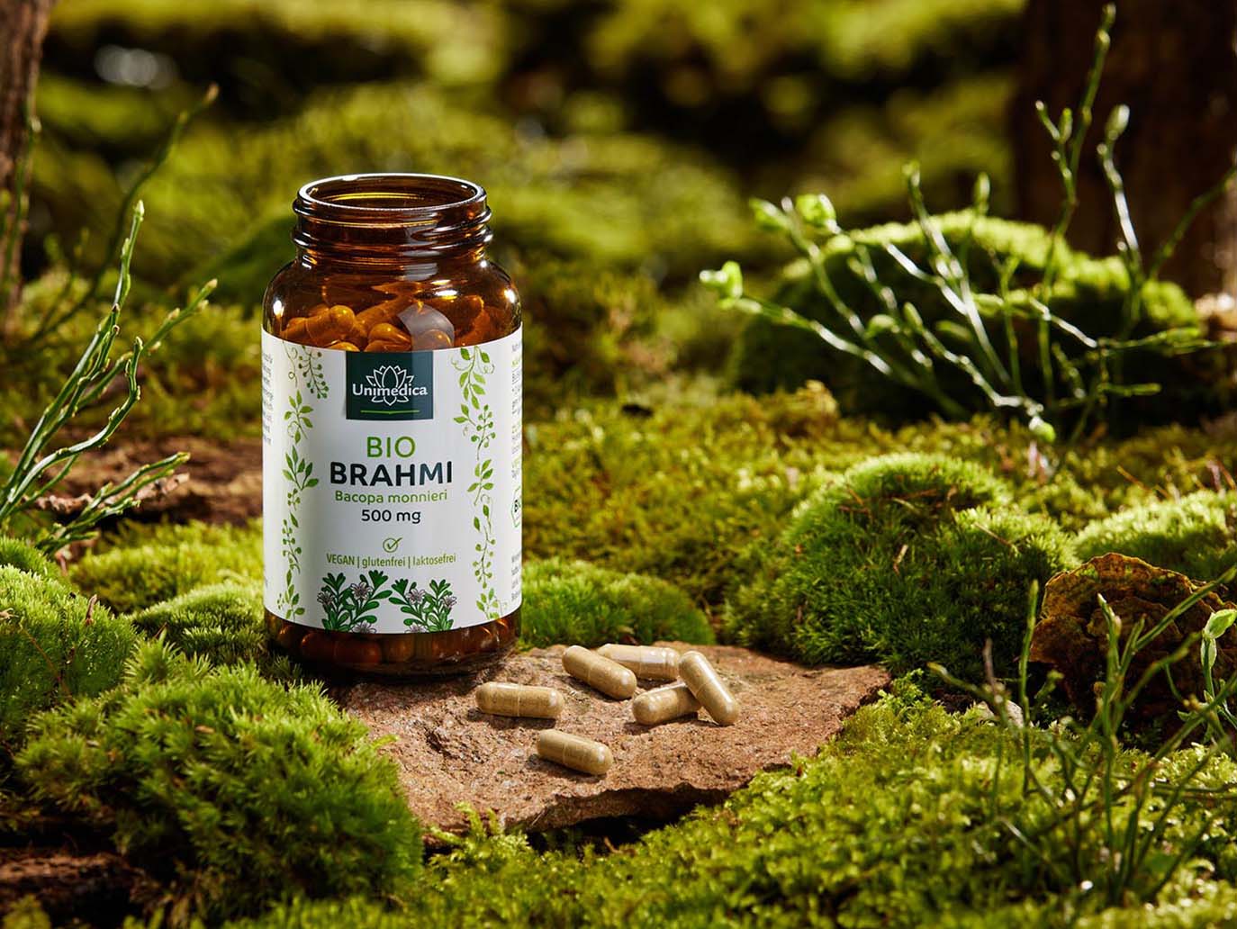 Brahmi bio - 1 000 mg par dose journalière (2 gélules) - 150 gélules - de Unimedica