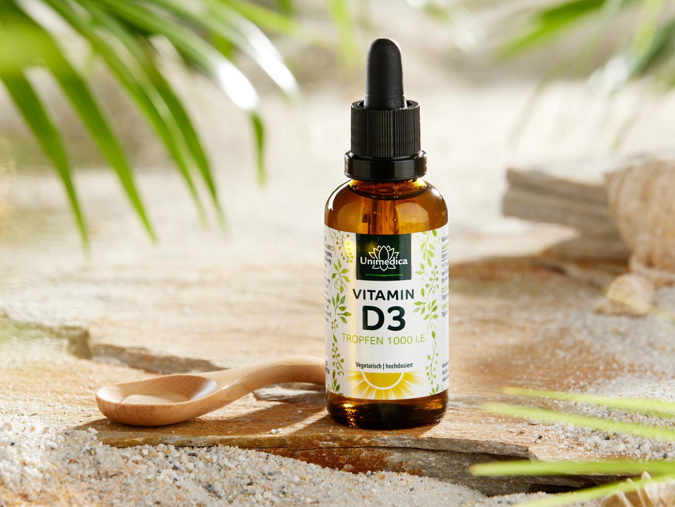 Vitamine D3 gouttes - 1000 U.I./25 µg par dose journalière - 50 ml - Unimedica