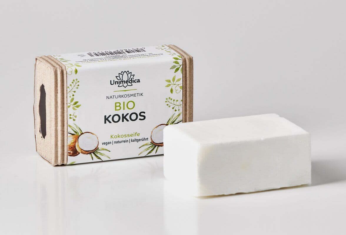 Lot de 2: Savon à la noix de coco bio - 2 x 100 g - par Unimedica