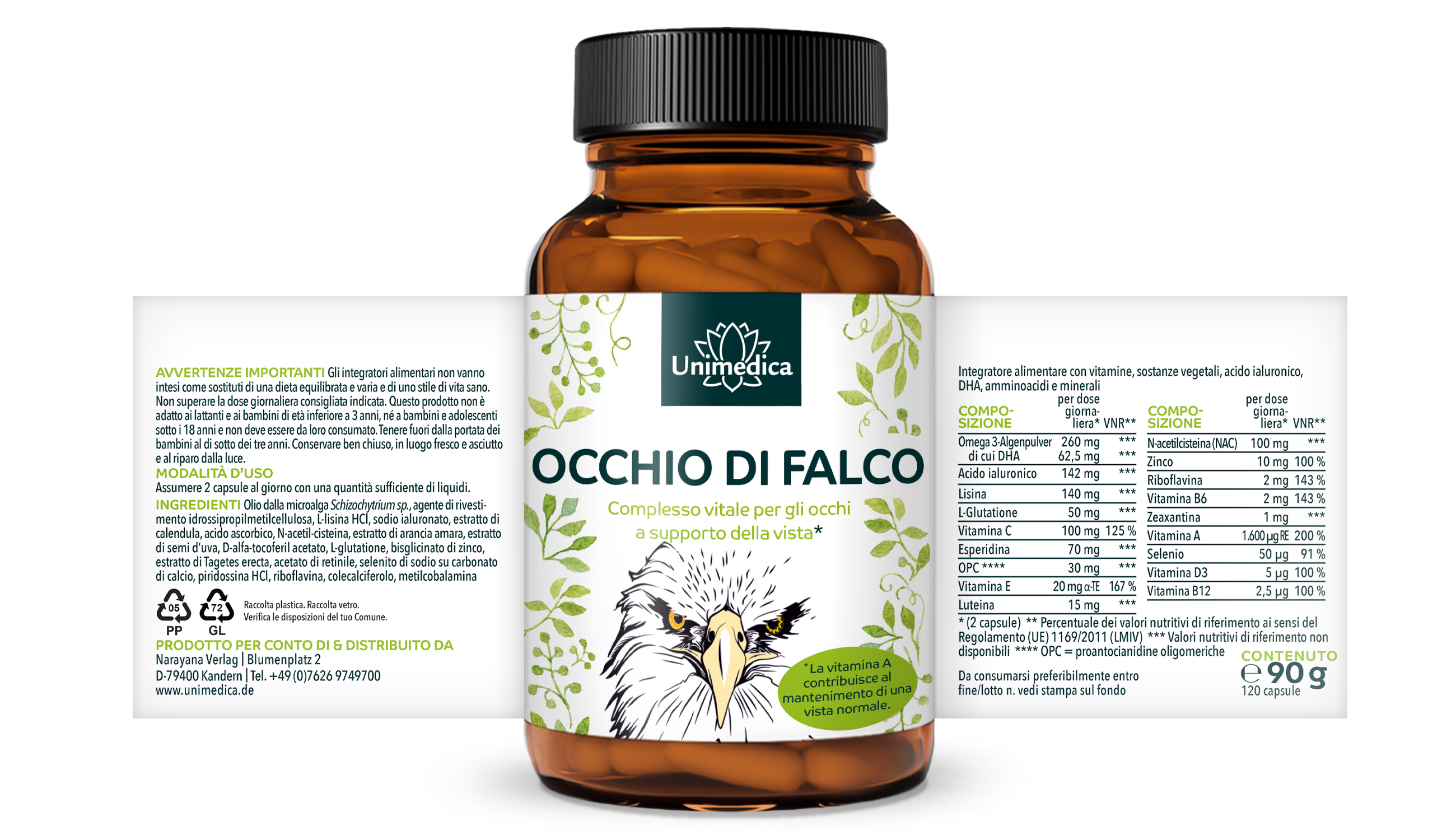 Occhio d'aquila - 120 capsule - di Unimedica