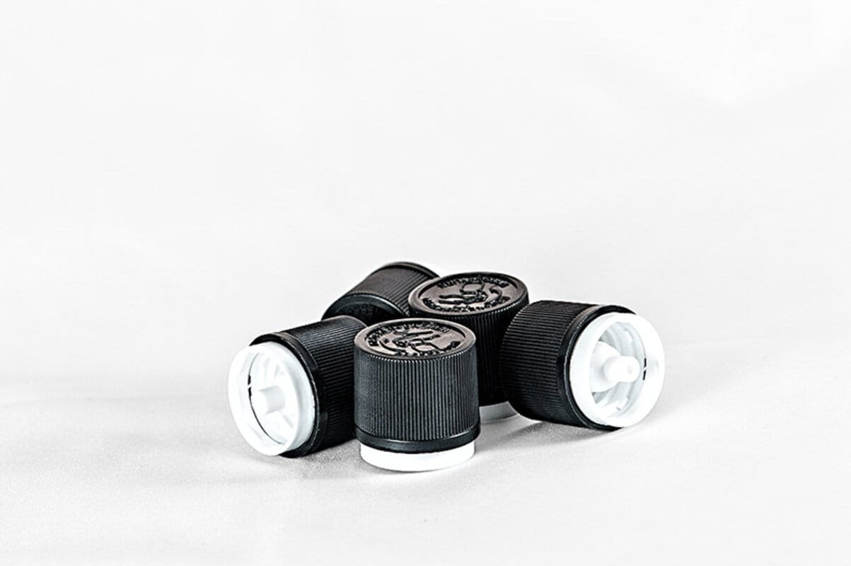 Originalitäts-Verschlüsse DIN 18 schwarz, kindergesichert