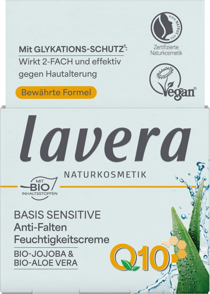 Basis Sensitive Anti-Falten Feuchtigkeitscreme Q10 - Lavera - 50ml