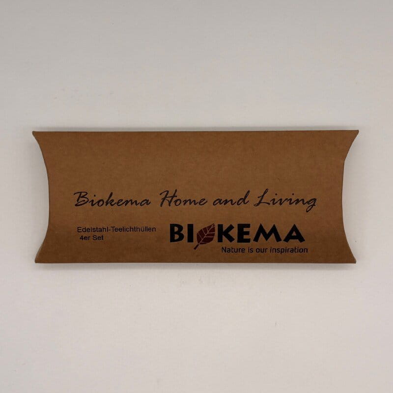Teelichthalter 4er Set - Edelstahl