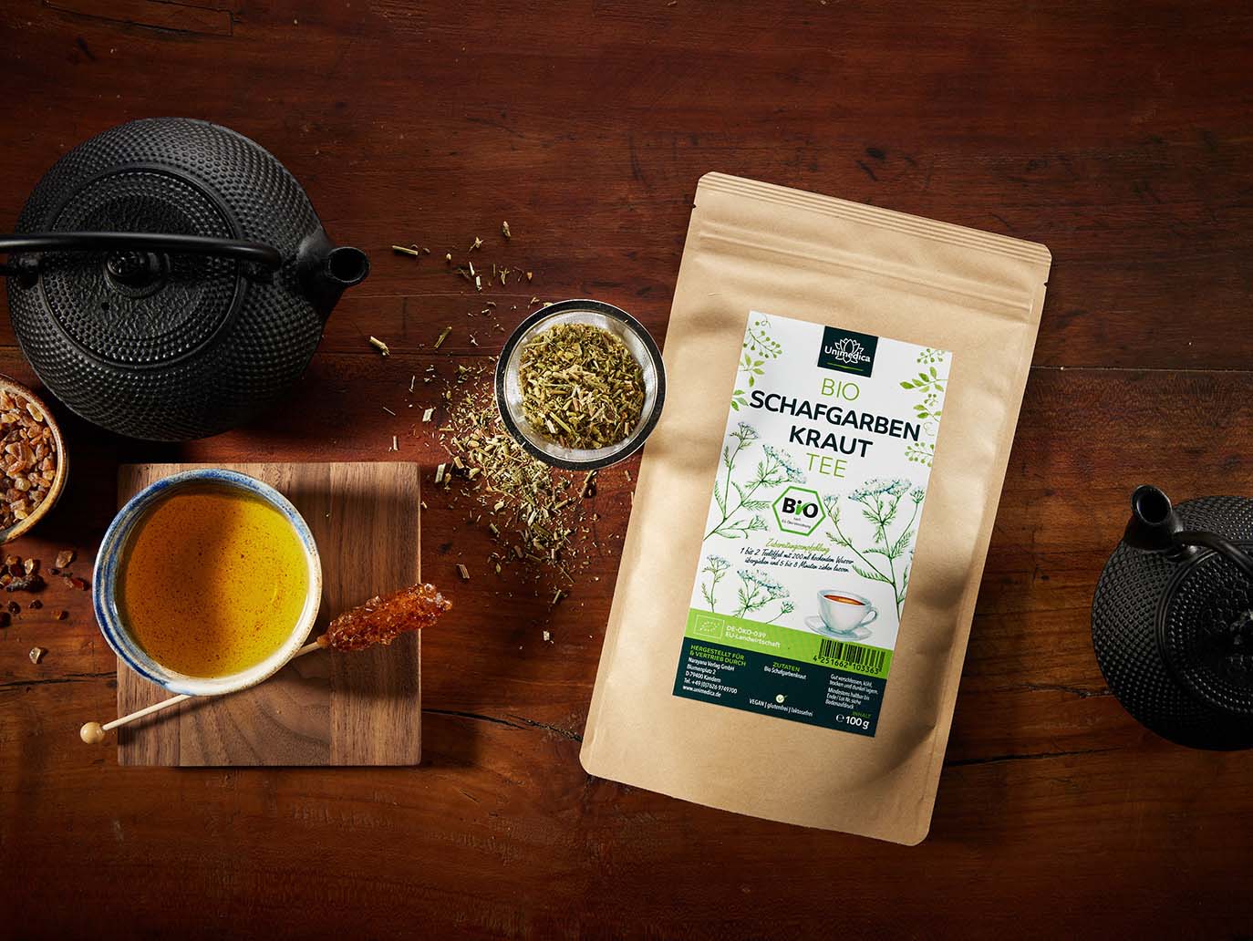 Organic yarrow - 100 g - from Unimedica