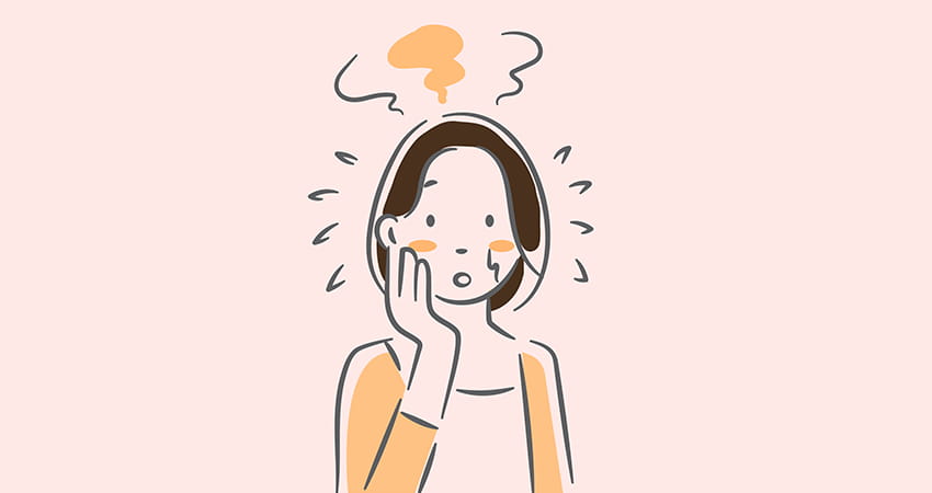 Declining oestrogen levels affect temperature regulation and promote hot flushes