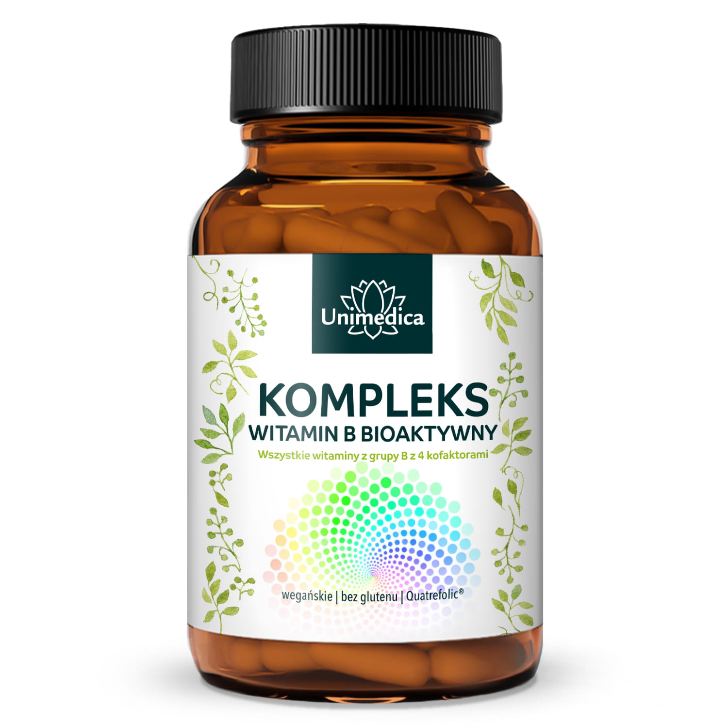 Kompleks witamin B - bioaktywny - z 4 kofaktorami - wysokodawkowy - 180 kapsułek - od Unimedica
