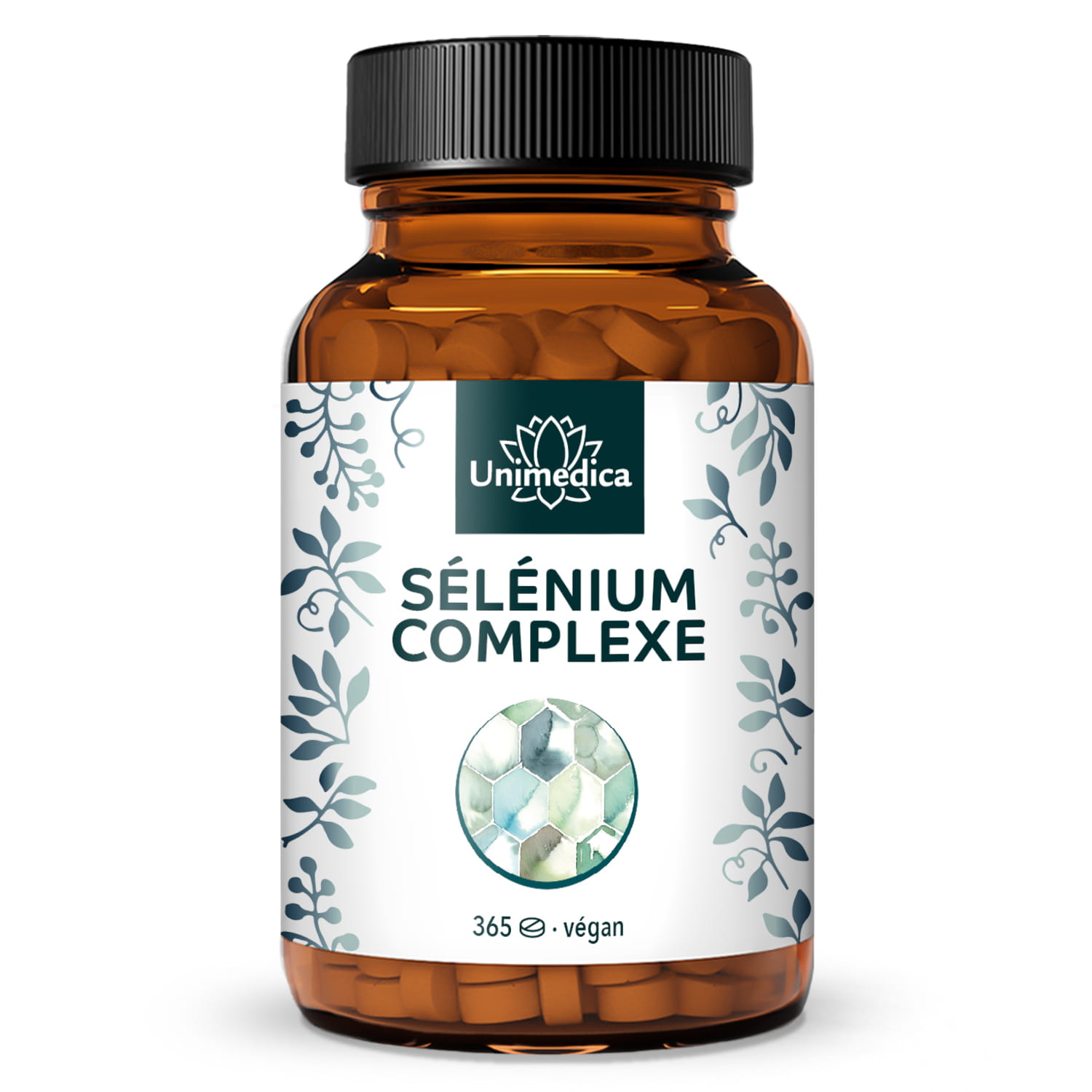 Sélénium Complexe - 200 µg par dose journalière - hautement dosé - 365 comprimés - par Unimedica
