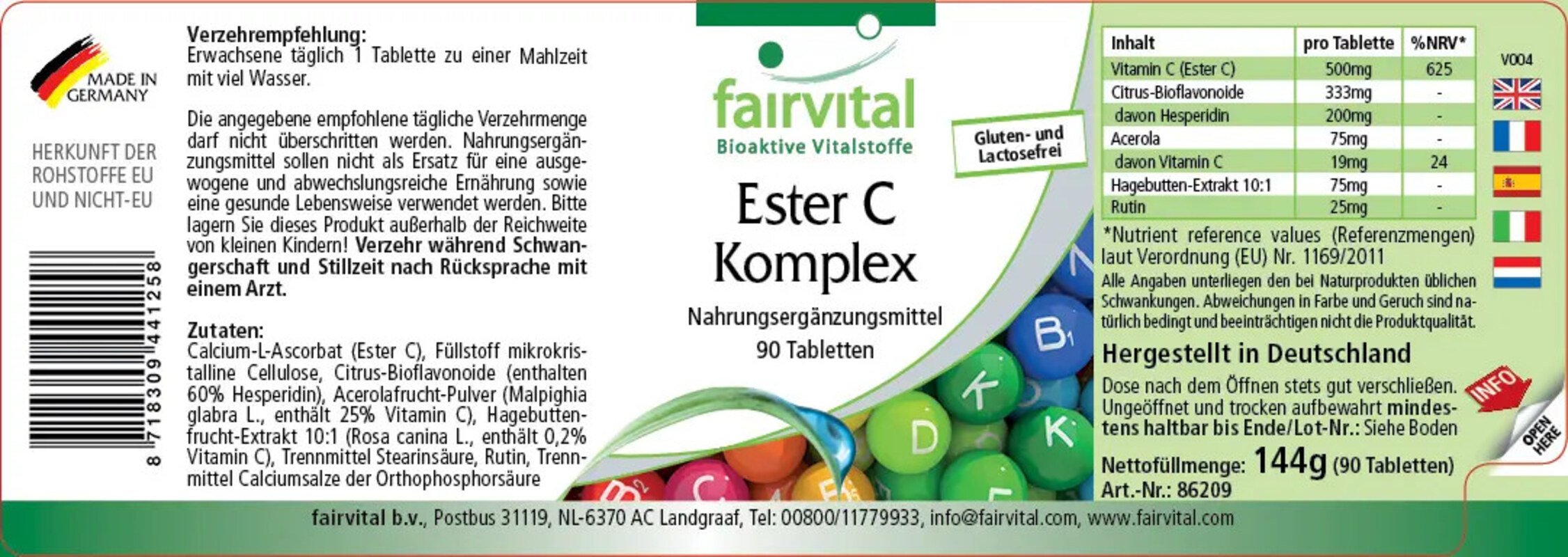 Ester-C®  Komplex - Fairvital - 90 Tabletten