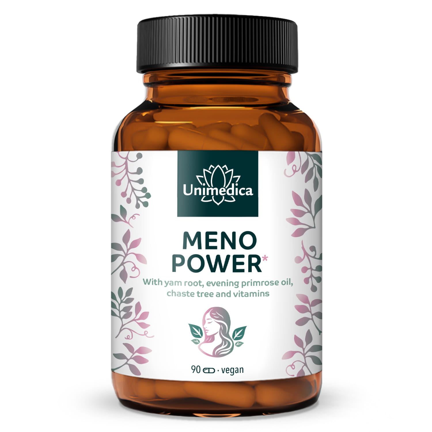 Menopower* - including yam root, evening primrose oil, iron and B vitamins - 90 capsules - from Unimedica