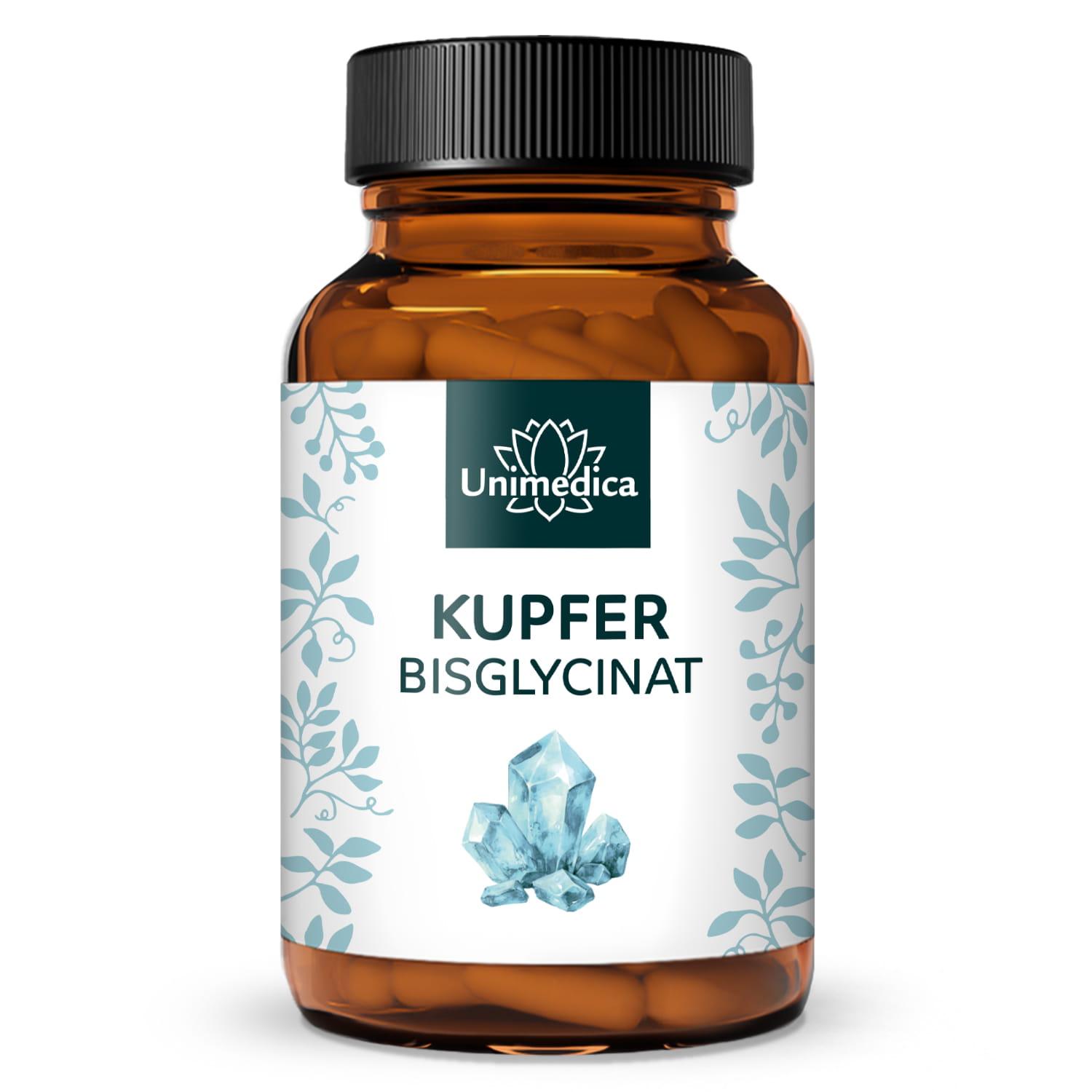 Kupferbisglycinat - 2 mg elementares Kupfer pro Tagesdosis (1 Kapsel) - 120 Kapseln