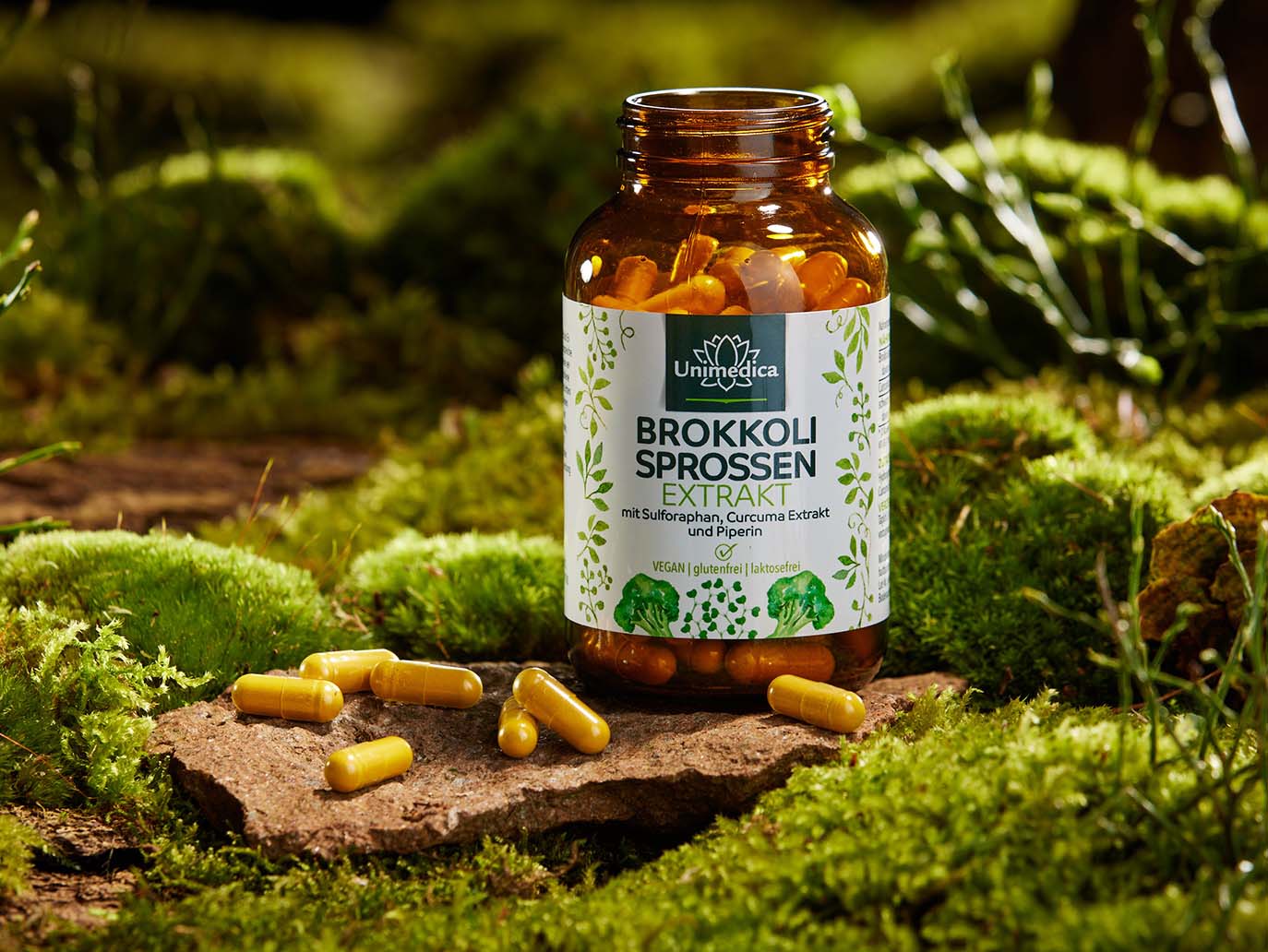 Extrait de pousses de brocoli - 100 mg de sulforaphane par dose quotidienne (2 gélules) - 120 gélules - de Unimedica