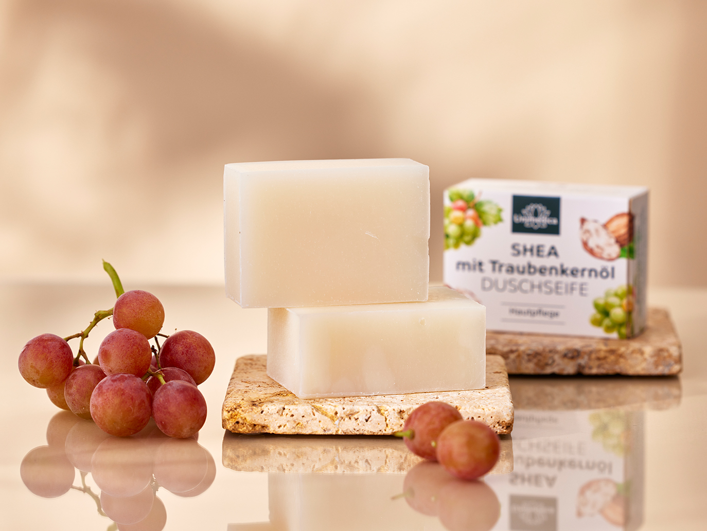 Shea soap with grape seed oil - 100 g