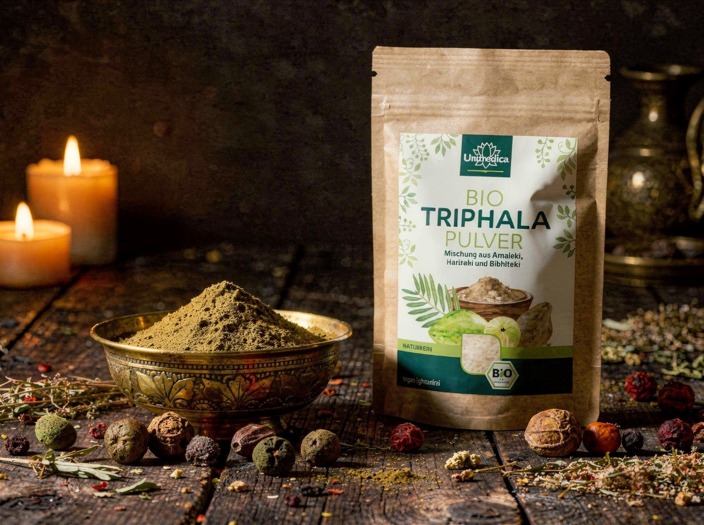 Triphala en poudre BIO - Ayurveda - 250 g - par Unimedica