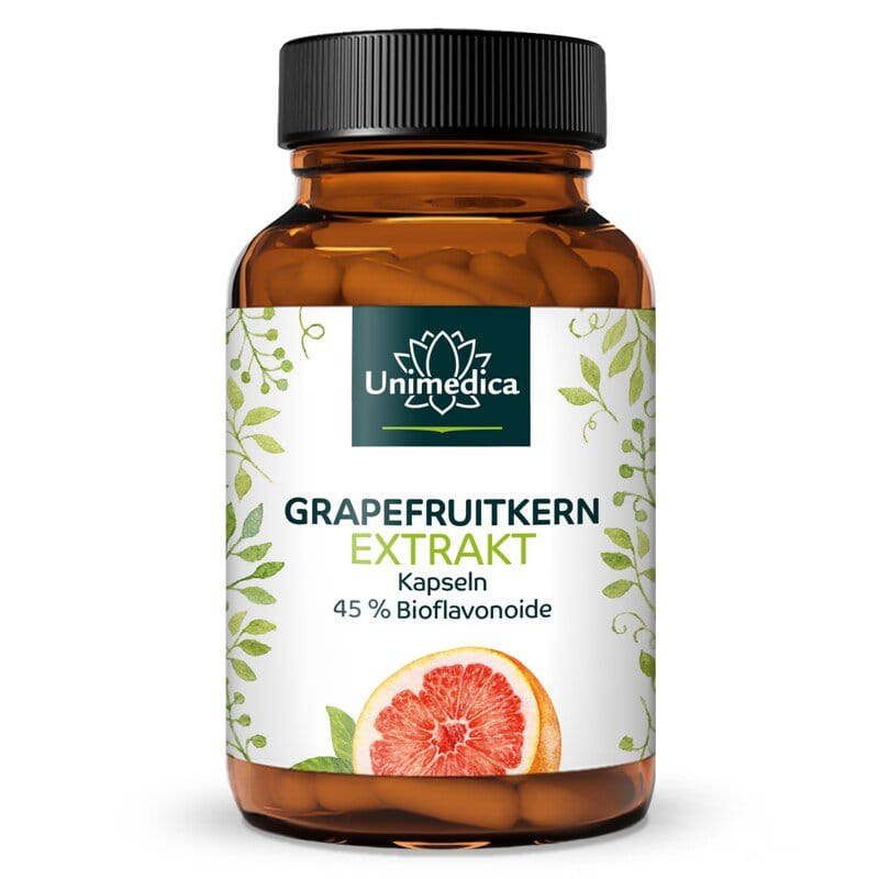 Grapefruitkernextrakt - 500 mg pro Tagesdosis (1 Kapsel) - 120 Kapseln - von Unimedica