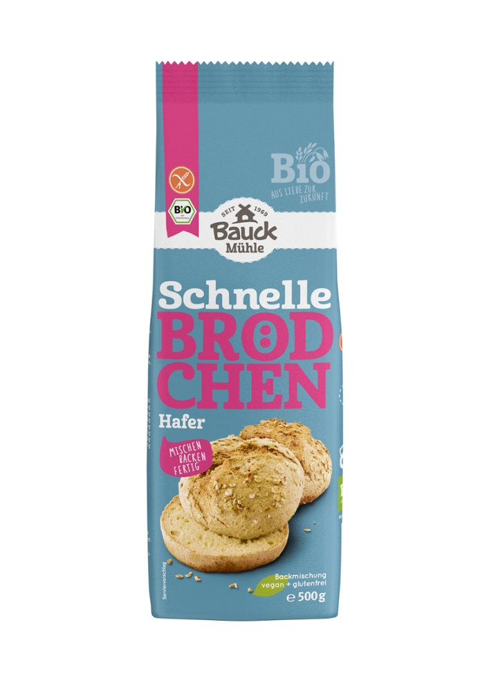 Schnelle Brötchen Hafer Bio - Bauckhof - 500 g
