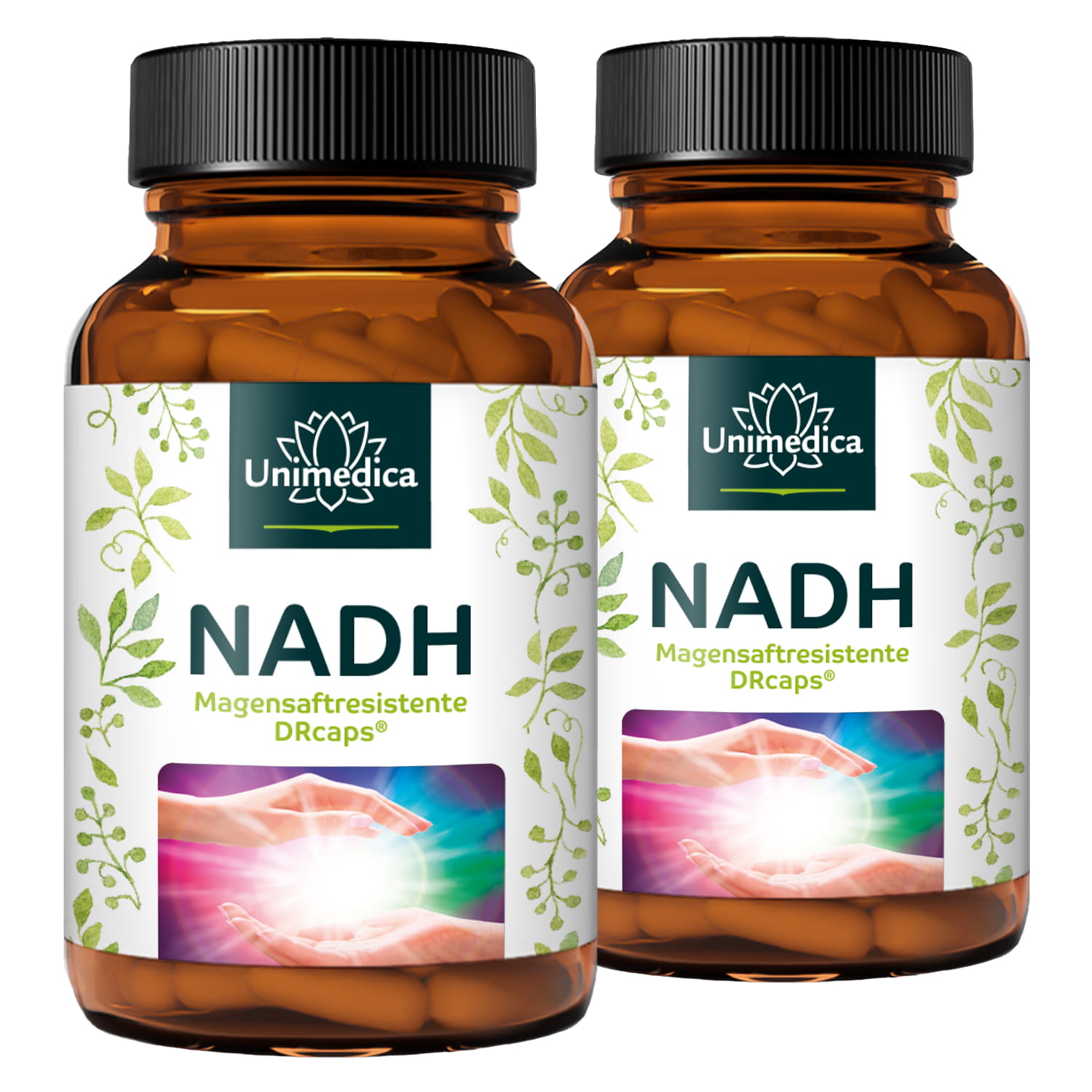 2er-Sparset: NADH - 50 mg pro Tagesdosis (1 Kapsel) - 2 x 60 magensaftresistente Kapseln - von Unimedica