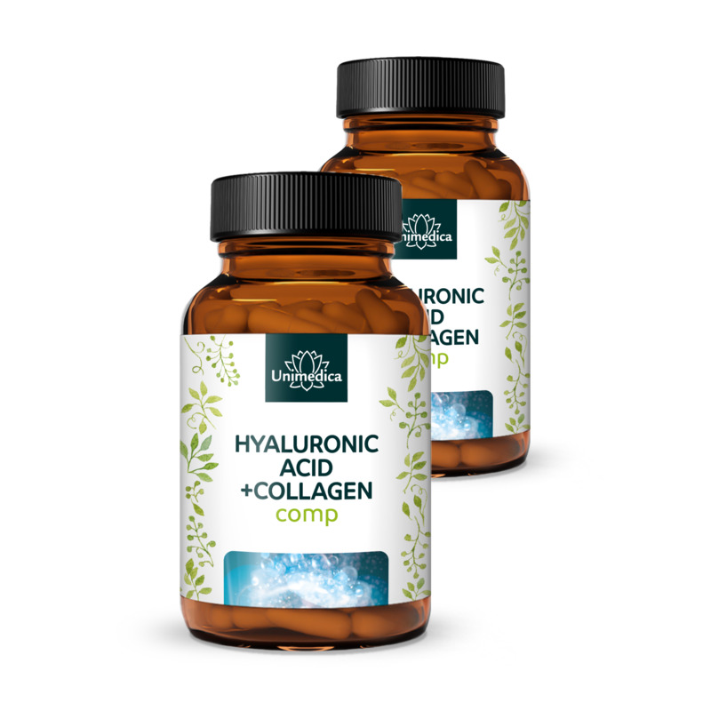Hyaluronan + Collagen Complex - with silicon from bamboo, vitamins and minerals - 180 capsules