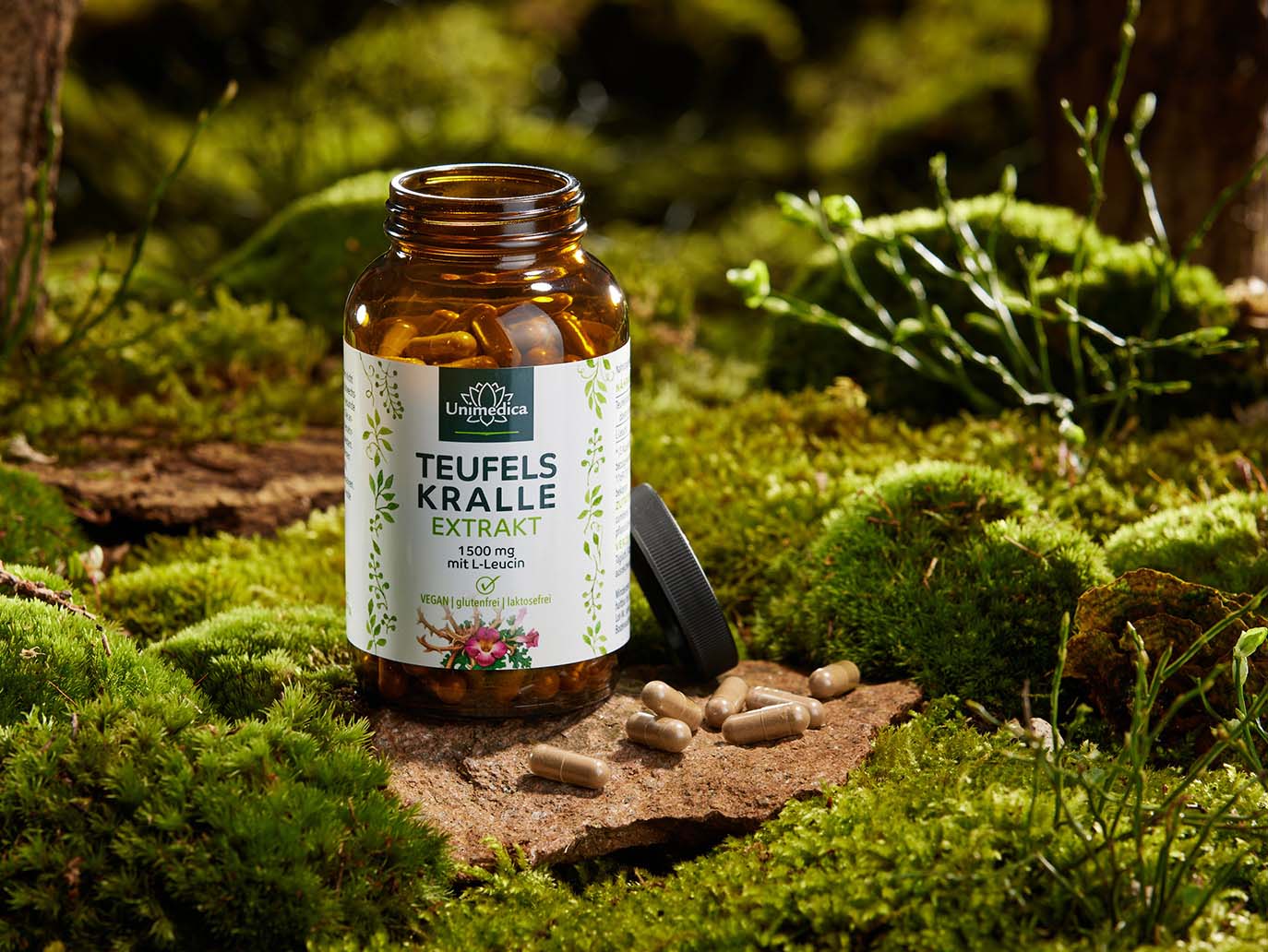 Devil's Claw - with L-leucine - 180 capsules - by Unimedica