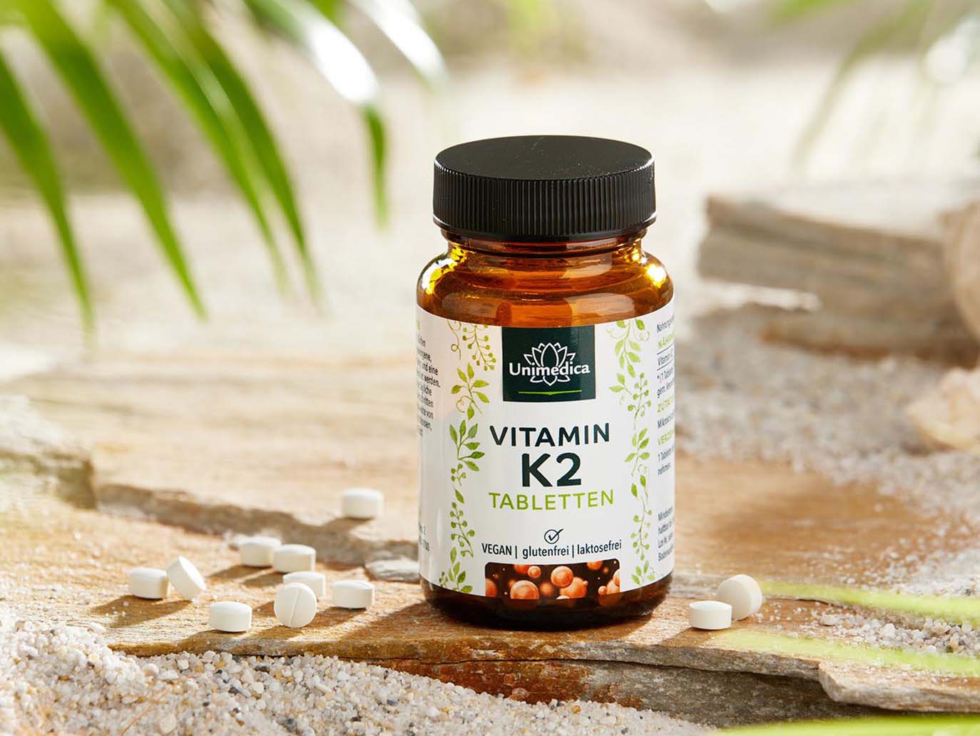 Vitamin K2 - MK7-All-trans - 200 µg pro Tagesdosis (1 Tablette) - 120 Tabletten - von Unimedica