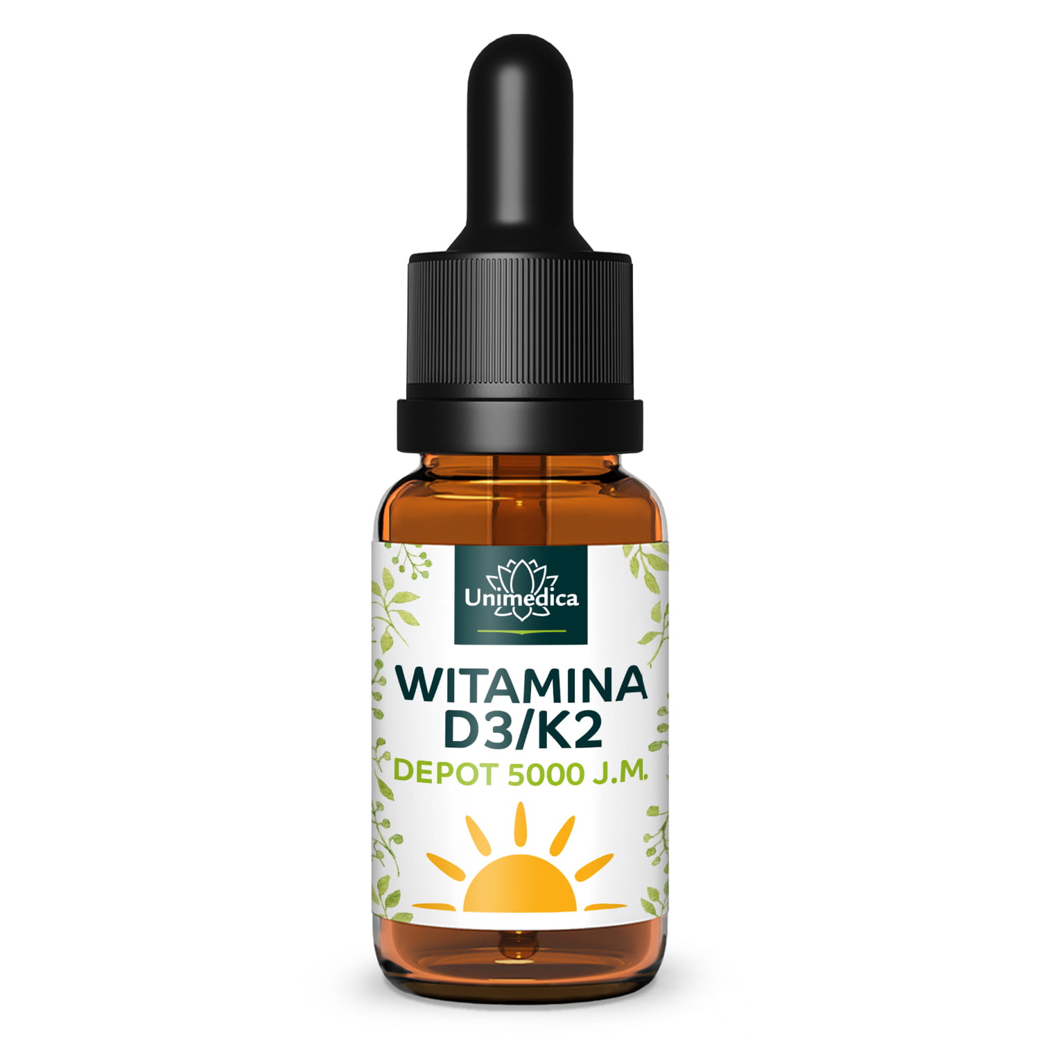 Witamina D3 / K2 5000 j.m. - DEPOT - K2VITAL® - 125 µg D3 i 100 µg K2 na 5-dniową dawkę (1 kropla) - 10 ml - od Unimedica