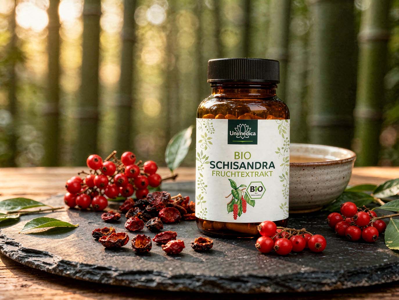 Bio Schisandra Extrakt - 90 Kapseln - von Unimedica