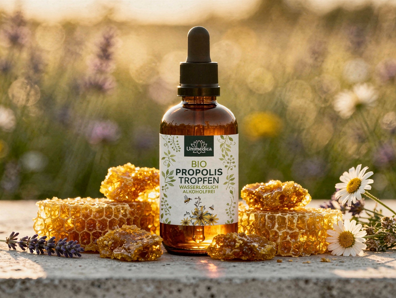 Bio Propolis Tropfen - Extrakt 10 % - 50 ml - von Unimedica