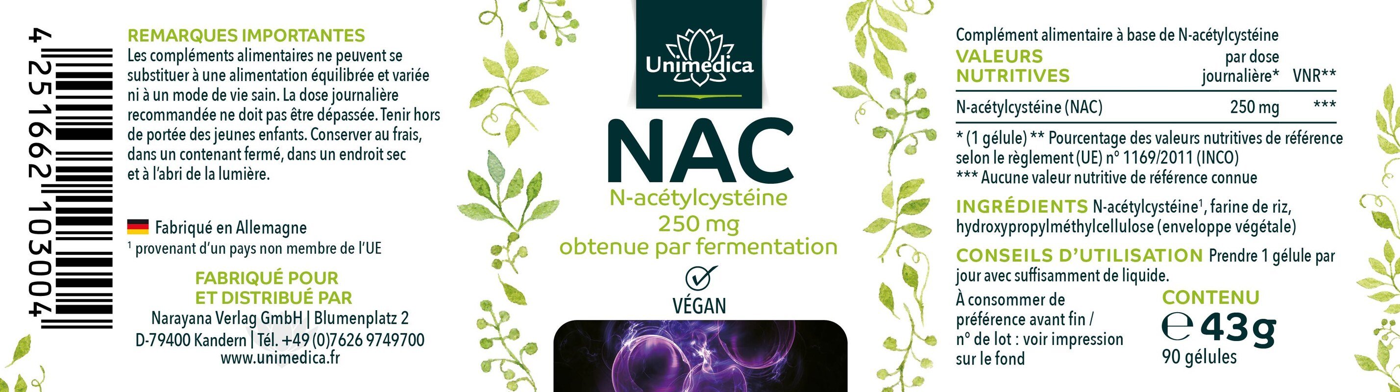 Lot de 2: Coffret économique : Vitamine C tamponnée - 500 mg - 365 gélules ET - bisglycinate de zinc - 25 mg haute dose - 365 comprimés dans un coffret - d'Unimedica