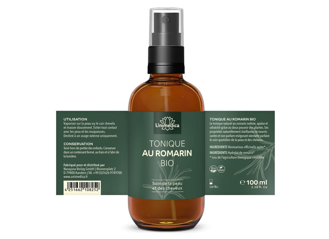 Tonique au romarin BIO  spray  100 ml  par Unimedica