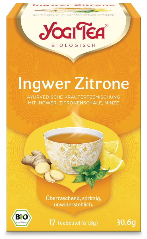 Ingwer Zitrone Tee bio - Yogi Tea® - 17 Beutel