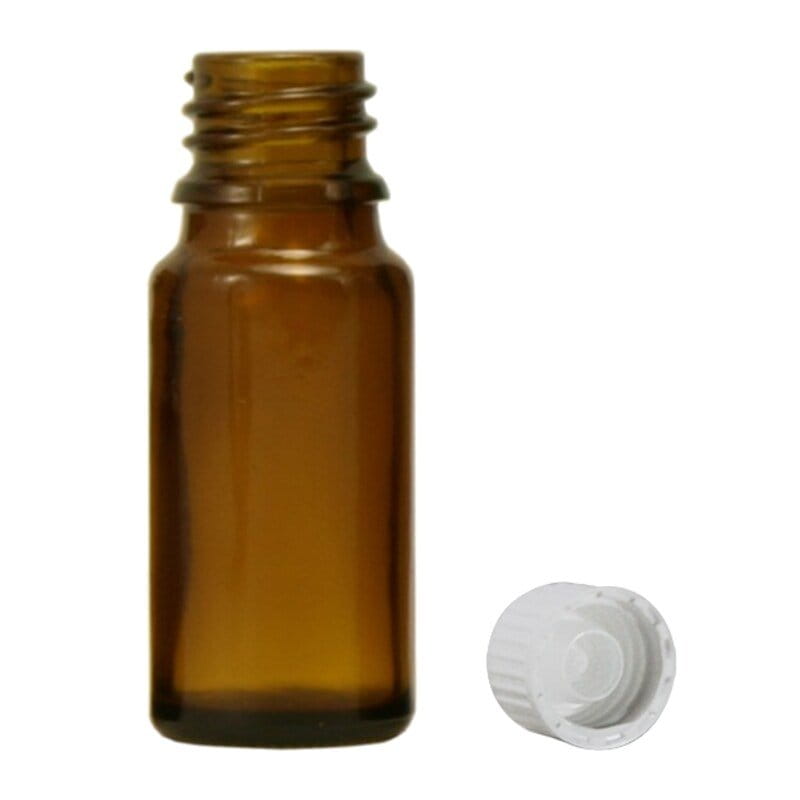 Braunglasfläschchen 20 ml ohne Verschluss und Tropfer - 20 Stück