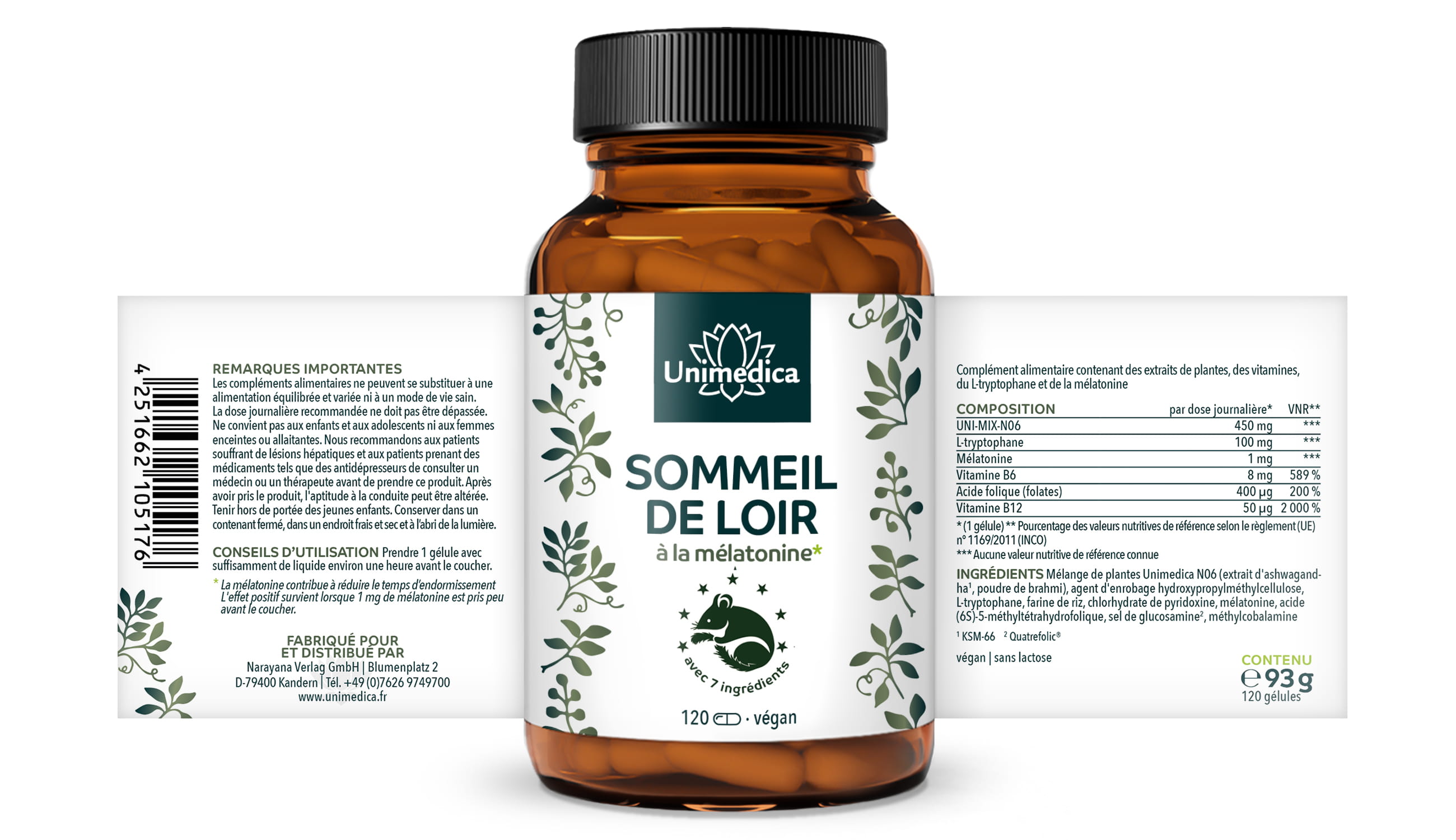 Pack : Siebenschläfer + Lait d'or bio - 120 gélules + 250 g