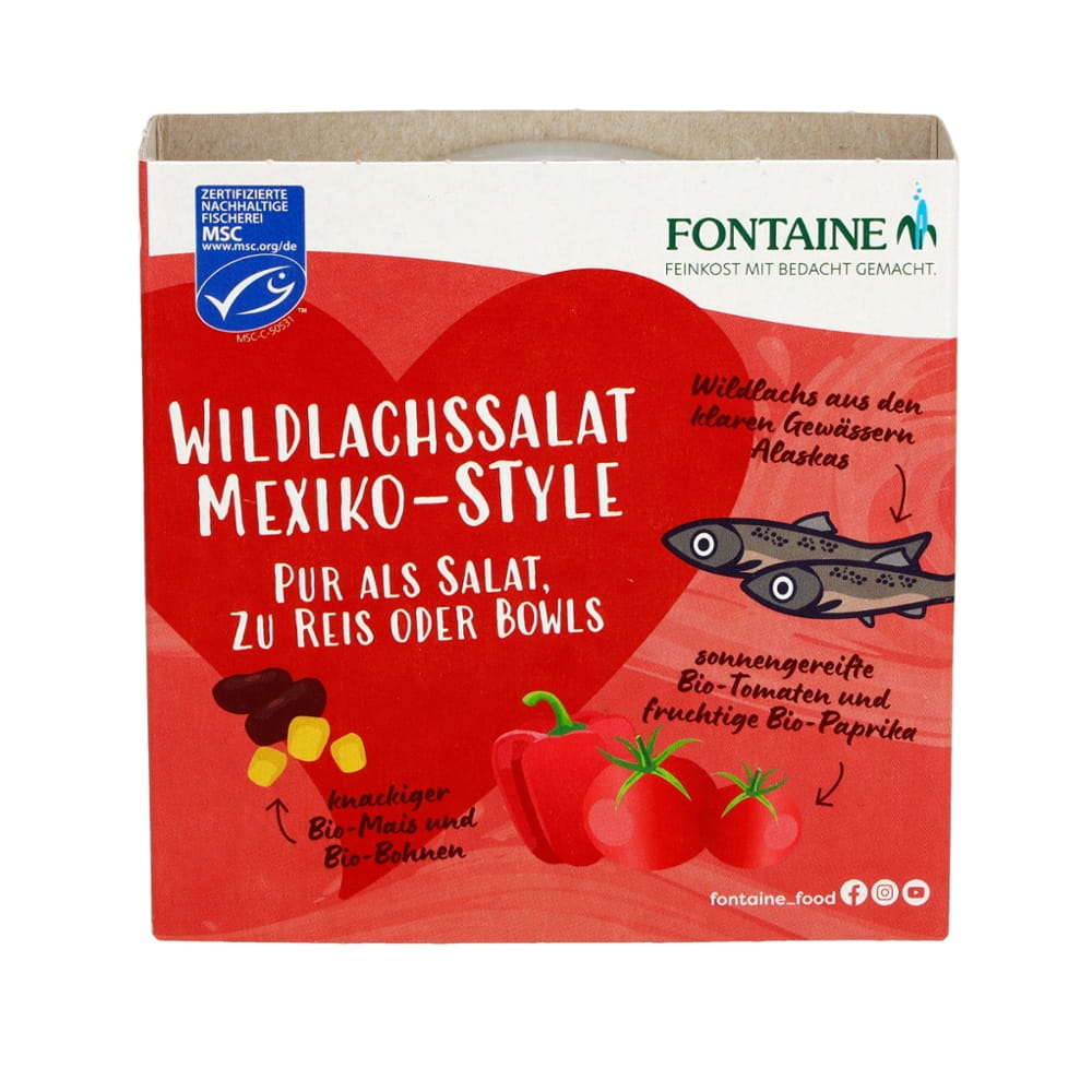 Wildlachs-Salat Mexiko in Tomatendressing - Fontaine - 200 g