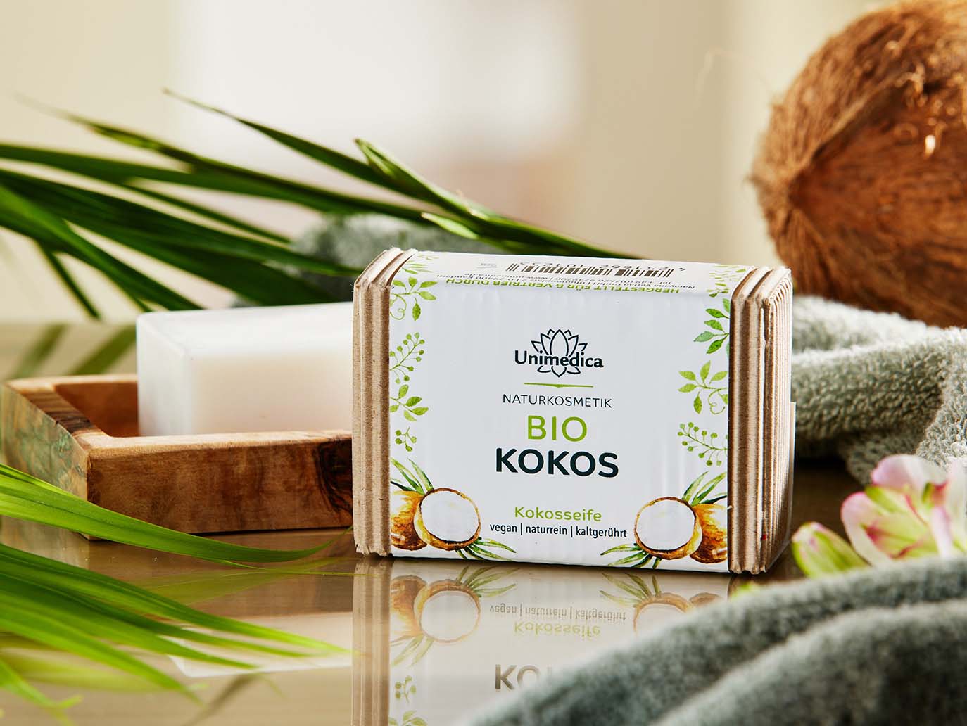 Bio Kokosseife - naturrein - 100 g - von Unimedica