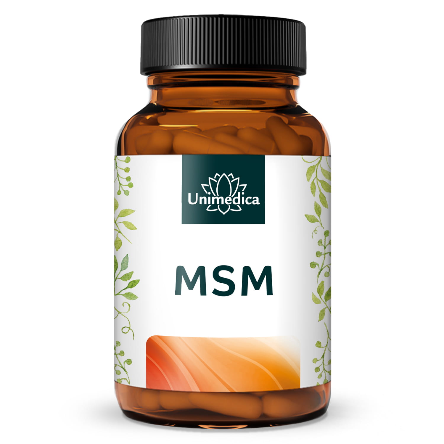 MSM - 1.600 mg per dose giornaliera (2 capsule) - ad alto dosaggio - 365 capsule - di Unimedica
