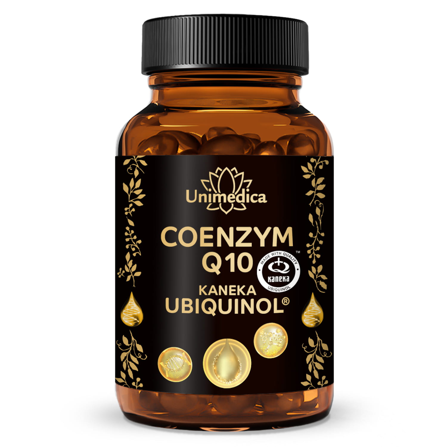 Coenzyme Q10 - KANEKA Ubiquinol® - Principe actif premium du leader du marché japonais Kaneka - 100 mg par dose journalière - 60 gélules molles - par Unimedica