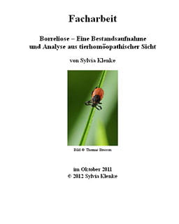 Borreliose - Eine Bestandsaufnahme und Analyse aus tierhomöopatischer Sicht - E-Book