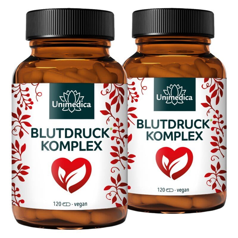 Set: Blood Pressure* Complex - high-dose - 2 x 120 capsules - from Unimedica