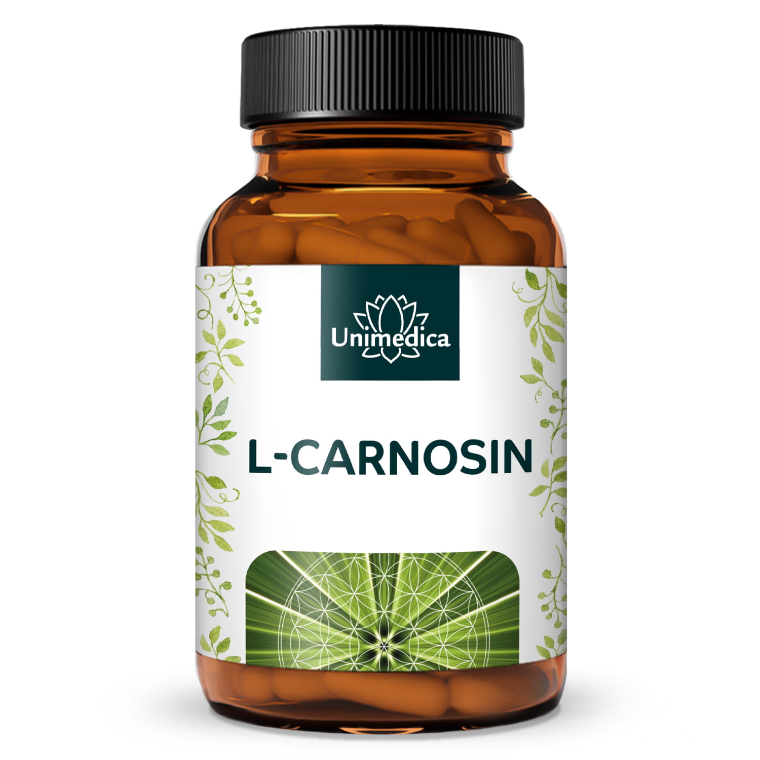 L-Carnosin - 1000 mg pro Tagesdosis (2 Kapseln) - hochdosiert - 60 Kapseln - von Unimedica