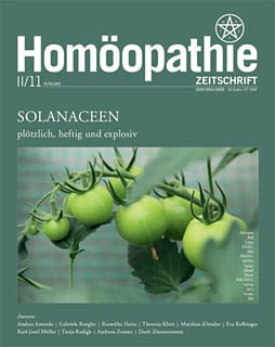 2011-II Homöopathie Zeitschrift - Solanaceen plötzlich, heftig und explosiv