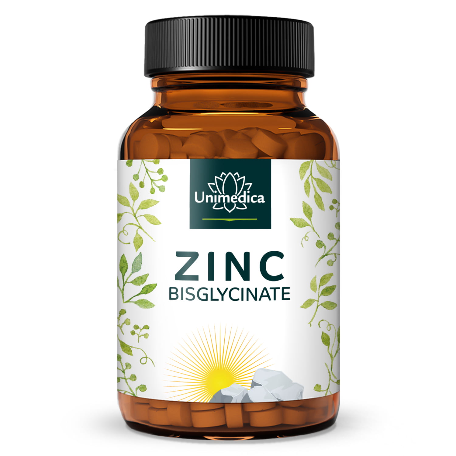 Zinc Bisglycinate - 25 mg de zinc par dose journalière - fortement dosé - 365 comprimés