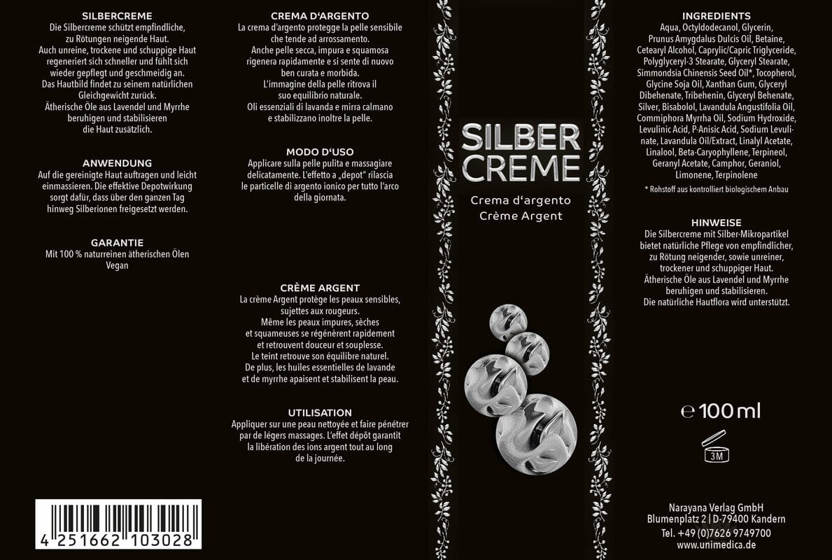 Silbercreme - Depotwirkung - 100 ml - von Unimedica