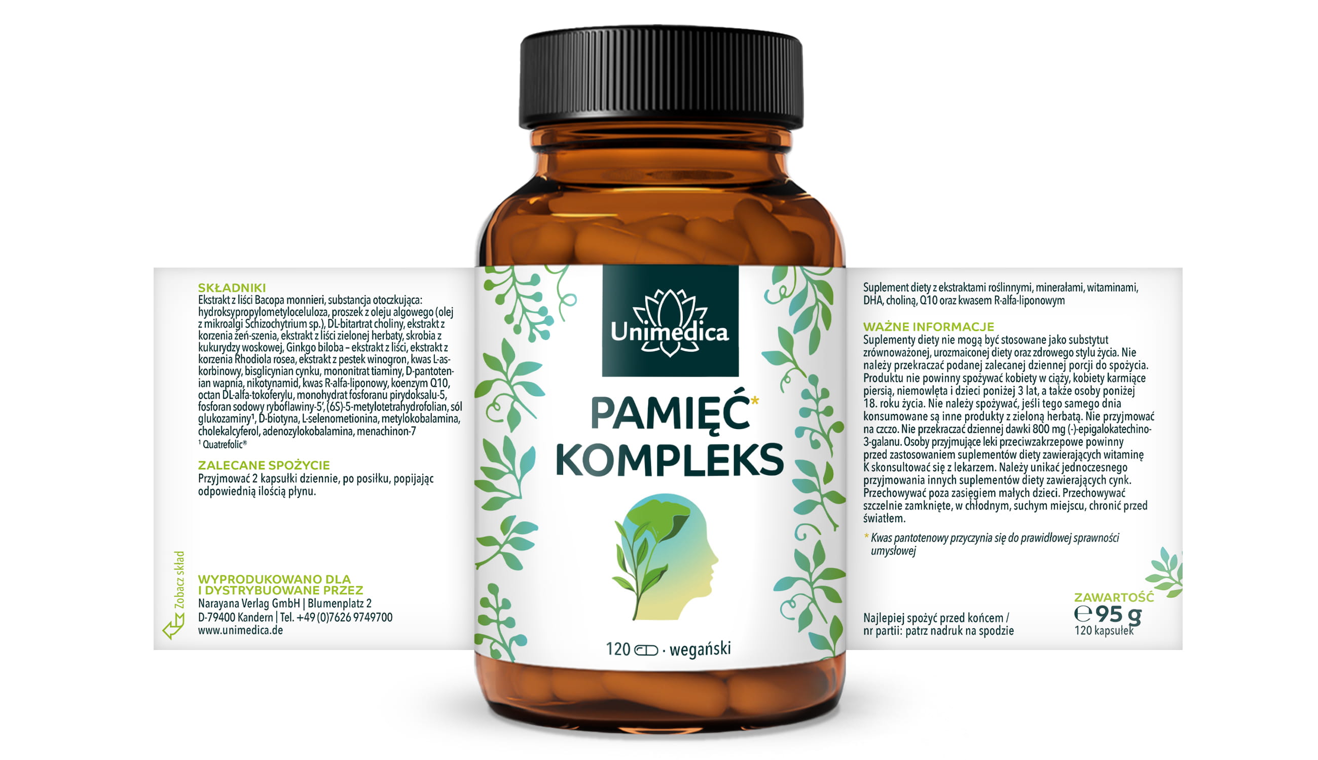 Kompleks pamięci* - 120 kapsułek - od Unimedica