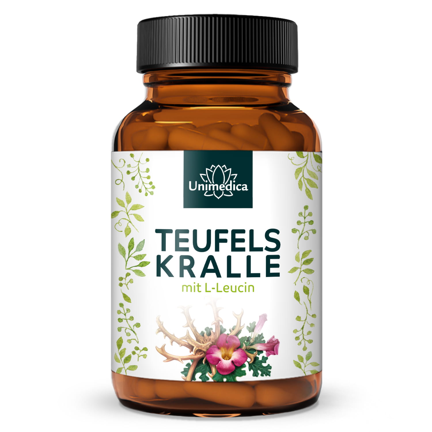 Teufelskralle - mit L-Leucin - 180 Kapseln - von Unimedica
