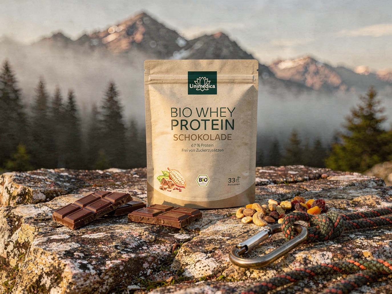 Bio Whey Protein - Chocolate - 67% Protein - 1 kg - by Unimedica