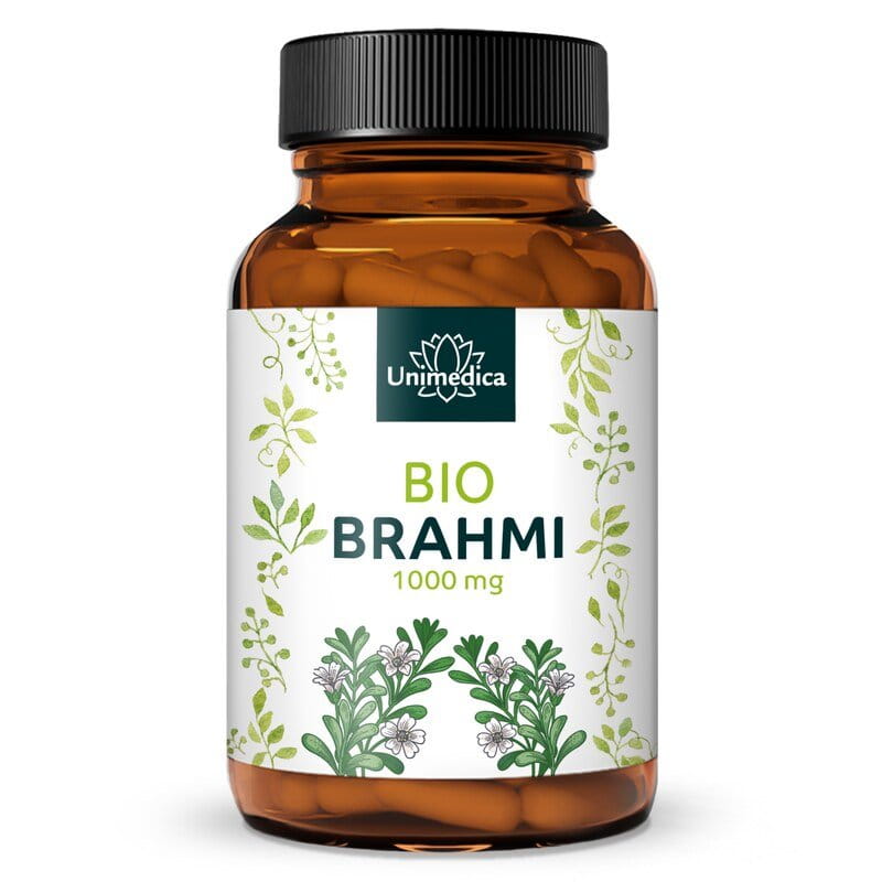 Bio Brahmi - 1.000 mg pro Tagesdosis (2 Kapseln) - 150 Kapseln - von Unimedica